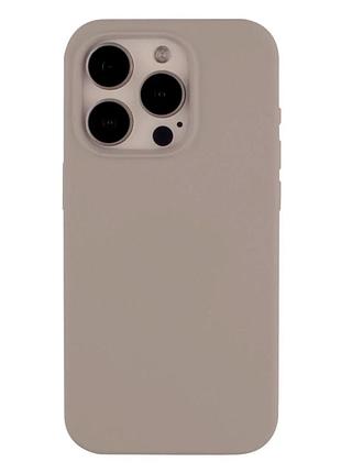 Чохол силіконовий full size для iphone 15 pro max із захистом камери колір 10.stone