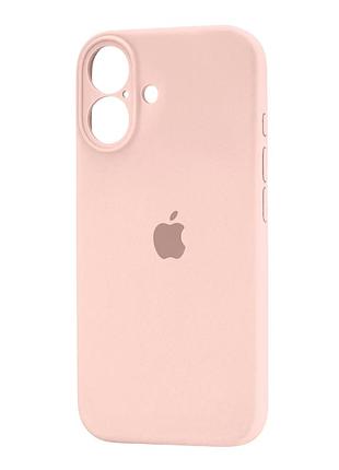 Чохол силіконовий silicone case square для iphone 17 захист камери рожевий пісок
