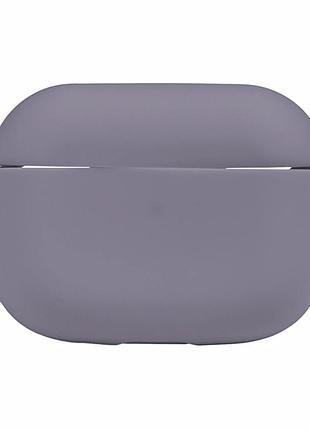 Футляр силиконовый с карабином для airpods pro 2 цвет 28.lavender grey защитный чехол для зарядного кейса