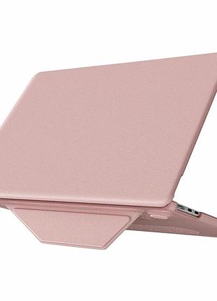Накладка pc pu amo-pu для macbook air 13 дюймів 2022 2024 2025 pink