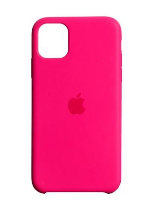 Чохол силіконовий для iphone 11 pro протиударний із захистом камери pomegranate
