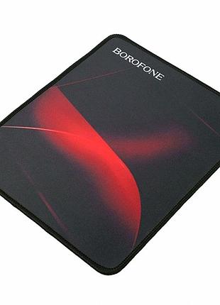 Коврик для мышки 200x240мм черный резина текстиль borofone bg8 для игр и работы