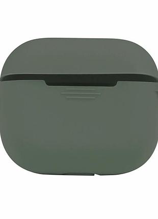 Футляр силиконовый с карабином для airpods 3 цвет 55.pine green защита от повреждений