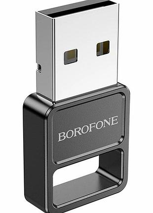 Usb bluetooth адаптер borofone dh8 версия 5.1 черный для подключения устройств 30x16x7мм 2.5г