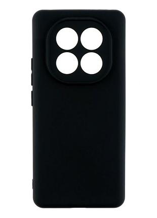 Чехол силиконовый full camera для xiaomi redmi note 14 pro+ 5g с защитой камеры черный
