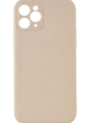 Чехол силиконовый full camera для iphone 11 pro max с защитой камеры antique white