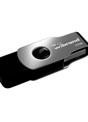 Usb флешка wibrand 256гб lizard gen1 для хранения данных и передачи информации с интерфейсом usb 3.2 черная
