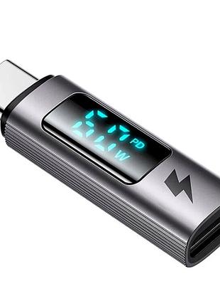 Адаптер mcdodo lightning to usb-c pd 60w с led-дисплеем черный ot-5990