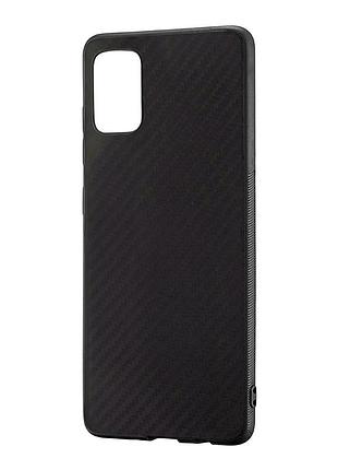 Чохол накладка carbon tpu для samsung a51 4g чорний із захистом від ударів