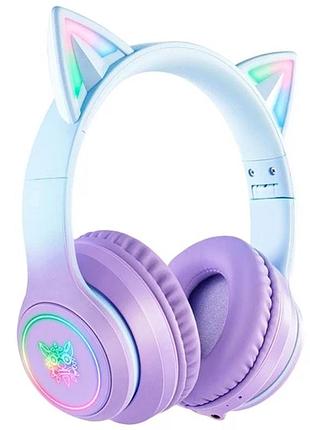Навушники bluetooth onikuma b90 purple 40 мм 10 мвт для музики та дзвінків