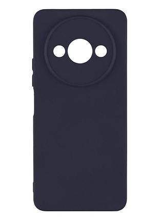 Чехол силиконовый full camera для xiaomi redmi a3 с защитой камеры микрофибра 08.dark blue