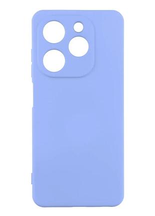 Чехол силиконовый full camera для tecno spark 20c bg7n с микрофиброй внутри защитный лиловый
