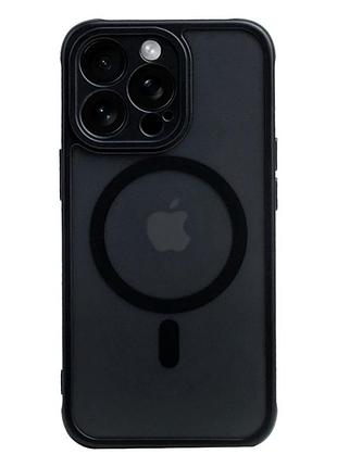 Чохол протиударний tpu pc anti drop для iphone 13 pro з magsafe захист камери чорний