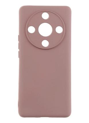 Чехол силиконовый full camera для honor magic6 lite 5g с микрофиброй внутри защитный 19.pink sand