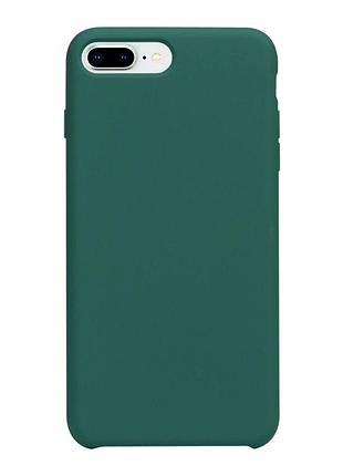 Чохол силіконовий soft case для iphone 7 plus 8 plus класичний захист камери 55.pine green