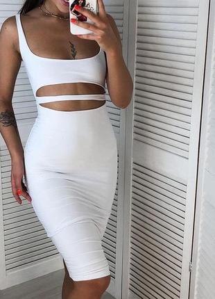 Распродажа очень интересное платье миди с вырезами