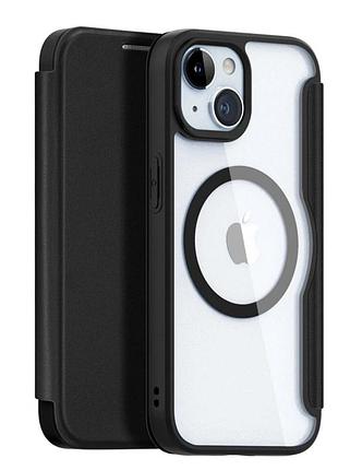 Чохол-книжка dux ducis skin x pro з magsafe для iphone 15 чорний tpu pc pu захисний із класичним дизайном