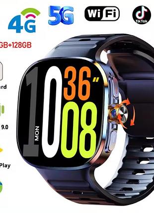 Новий розумний 4g смарт-годинник netcom m99 2.4" amoled-экран 8/128гб камера gps wifi, завантаження програм