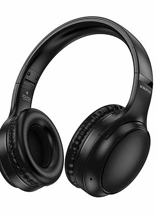Блютуз стереогарнітура borofone bo29 чорний версія bluetooth 5.4 складана abs пластик для дзвінків