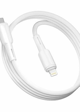 Кабель usb type-c to lightning 20 w 1 м білий ridea rc-m231 prima для швидкого заряджання та передавання даних