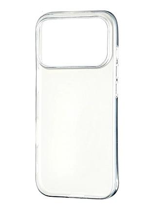 Чохол силіконовий silicone case для iphone 17 pro прозорий із захистом камери