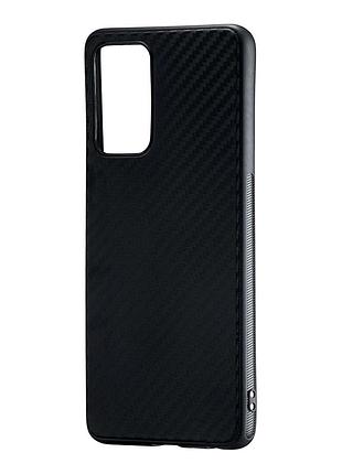 Чехол накладка carbon tpu для samsung a52 4g 5g a52s 5g черный с защитой камеры и усиленными углами