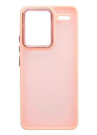 Чехол tpu+pc space ii color matte для xiaomi redmi note 13 pro+ 5g защитный розовый