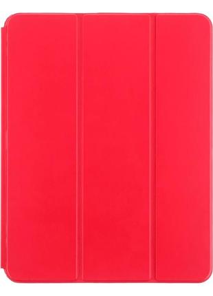 Чохол smart case для ipad air 2020 2022 2024 2025 червоний чохол-книжка з tpu і шкірозамінника для захисту пристрою