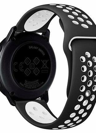 Ремешок универсальный 22мм для samsung amazfit huawei силикон черный белый