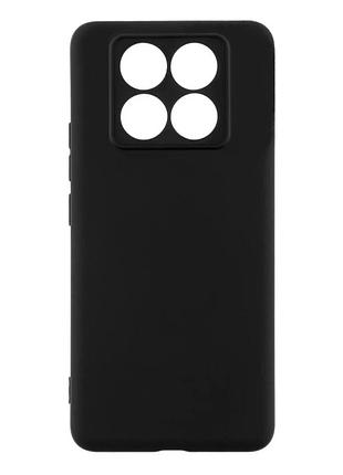 Чехол tpu matte 1.3mm для xiaomi redmi note 14 pro 5g poco x7 5g черный противоударный с защитой камеры