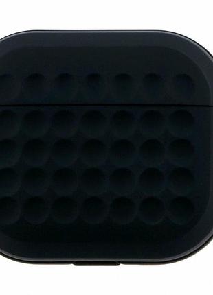 Футляр silicone case с карабином для защиты airpods 3 черный силикон 100х91х30 мм