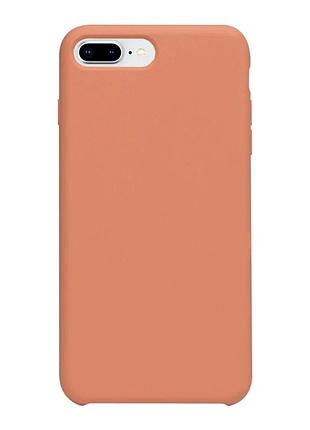 Чехол силиконовый накладка для iphone 7 plus 8 plus классический защитный 27.peach