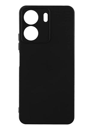 Чехол силиконовый full camera для xiaomi redmi 13c 4g poco c65 с микрофиброй внутри черный