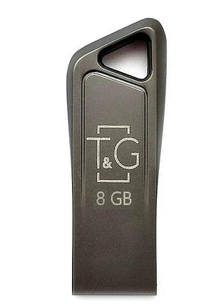 Usb флешка t&g 8gb металлическая для хранения данных и переноса информации между устройствами