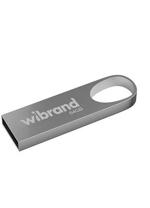 Usb флешка wibrand 64gb irbis накопитель для хранения данных компактный металлический корпус с защитой от ударов и воды