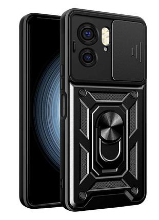 Чехол противоударный armor guard shield для motorola edge 40 с защитой камеры черный