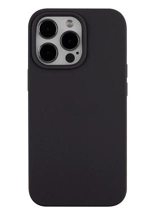 Чохол силіконовий full size для iphone 14 pro max протиударний із захистом камери сірий