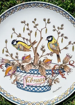 Коллекционная тарелка – панно из серии «луны года» (month plates). hutschenreuther.
