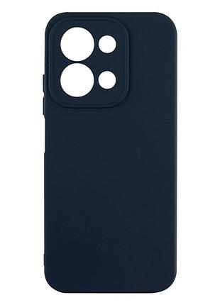 Чехол силиконовый full camera для xiaomi redmi 15c poco c85 с микрофиброй внутри защитный темно-синий