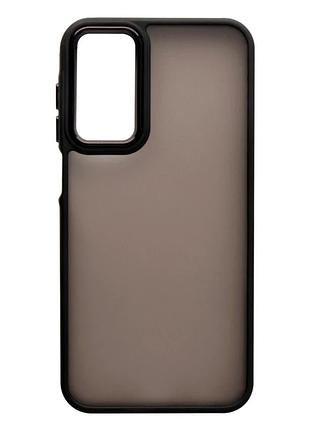 Чехол tpu+pc противоударный для samsung galaxy a25 5g черный с защитой камеры