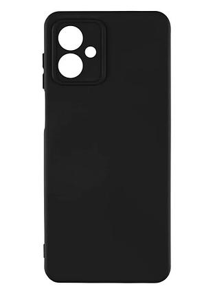 Чохол силіконовий full camera для motorola moto g14 захист камери з мікрофіброю чорний