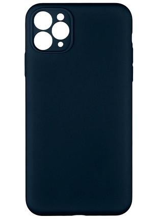 Чохол силіконовий full camera для iphone 11 pro max захист камери з мікрофіброю всередині 36.blue cobalt