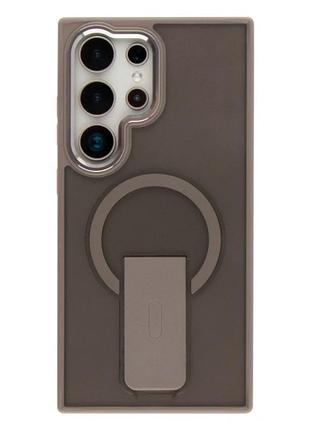 Чехол tpu+pc противоударный с магнитной подставкой для samsung galaxy s24+ 5g titanium