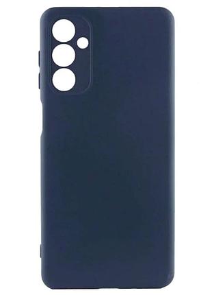 Чехол силиконовый full camera для samsung galaxy a36 5g tpu с микрофиброй внутри темно-синий
