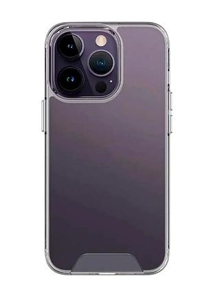 Прозрачный чехол tpu space case для iphone 15 pro max защита камеры легкий 205 мм transparent