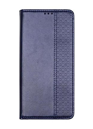 Чехол-книжка tpu для samsung galaxy a54 5g dark blue с защитой экрана и усиленными углами