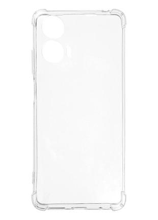 Прозрачный чехол tpu для motorola moto g24 power защита камеры легкий и тонкий transparent