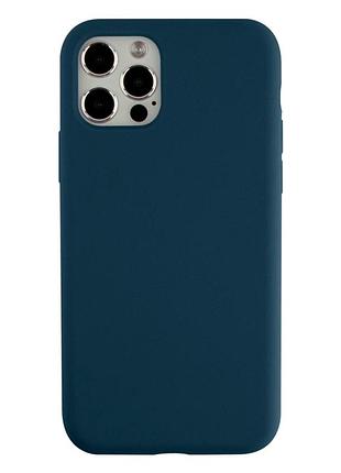 Чохол силіконовий full size для iphone 12 12 pro захист камери 46.cosmos blue