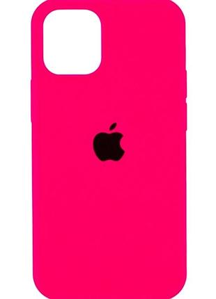Чохол силіконовий silicone case full size для iphone 11 pro з мікрофіброю всередині рожевий 38.shiny pink