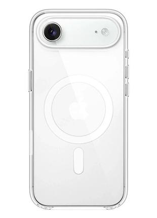 Прозрачный чехол clear case с magsafe для iphone 17 air tpu защита камеры легкий прозрачный